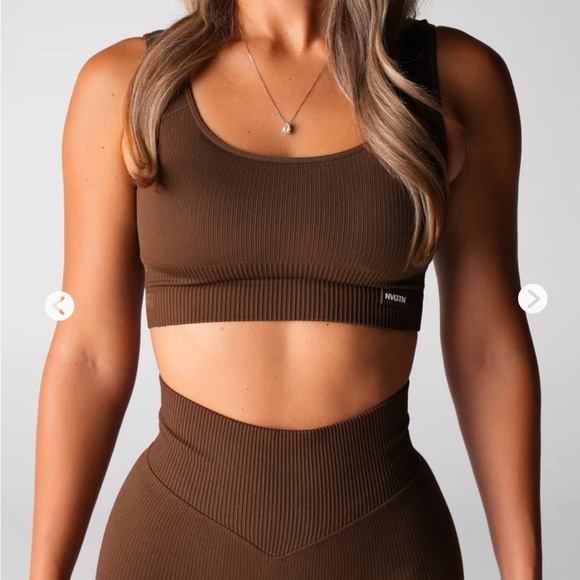 NVGTN Hazelnut Harmony Ribbed Seamless Set - Picture 5 of 6